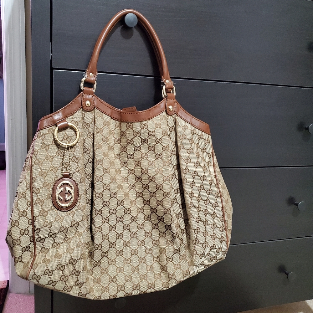 Gucci Brown Large Sukey Hobo Bag - Picture 3 of 12